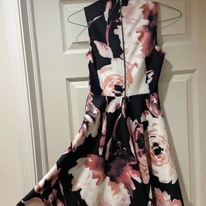 Dress, size small, black with flowers